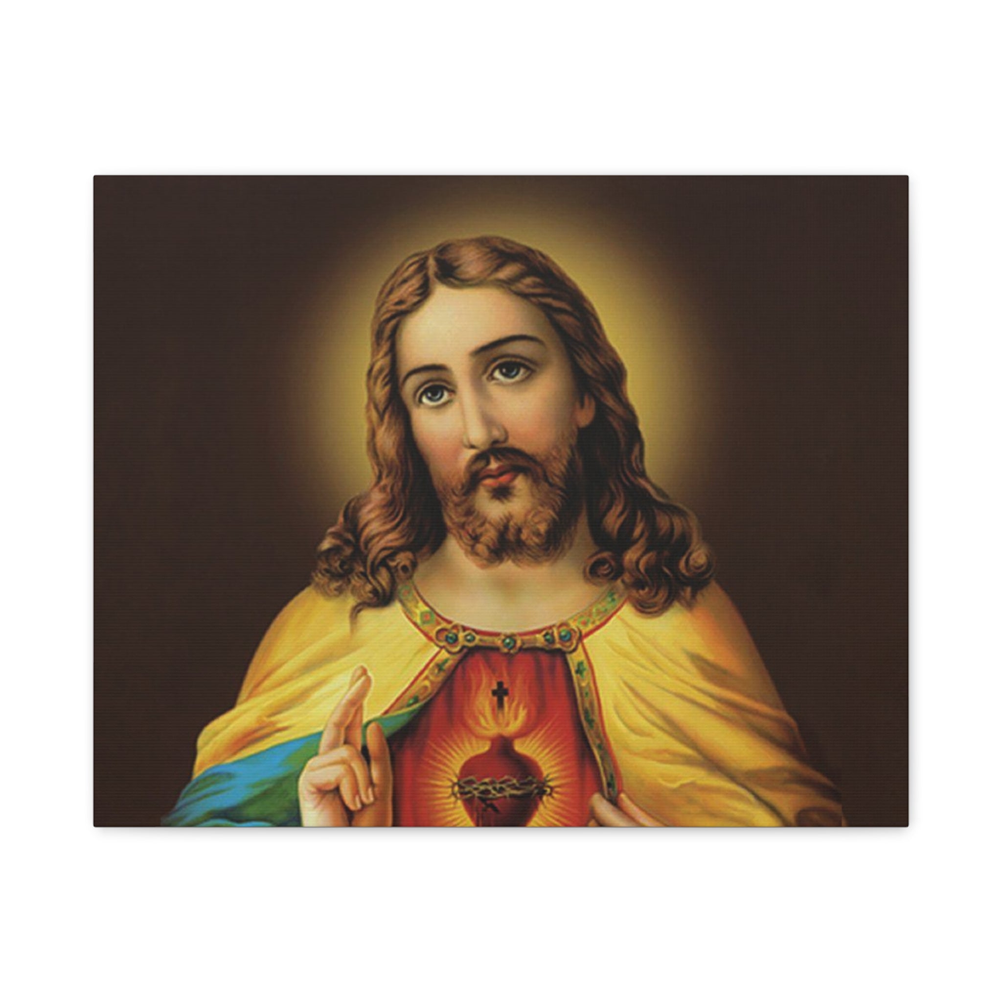 Sacred Heart Religious Canvas Print