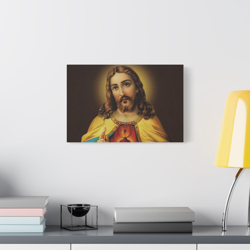 Sacred Heart Religious Canvas Print