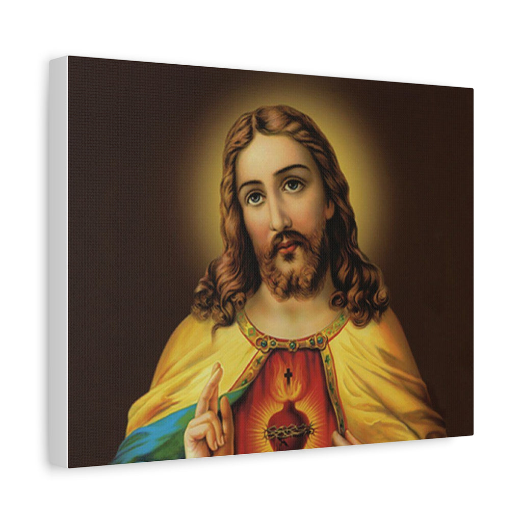 Sacred Heart Religious Canvas Print
