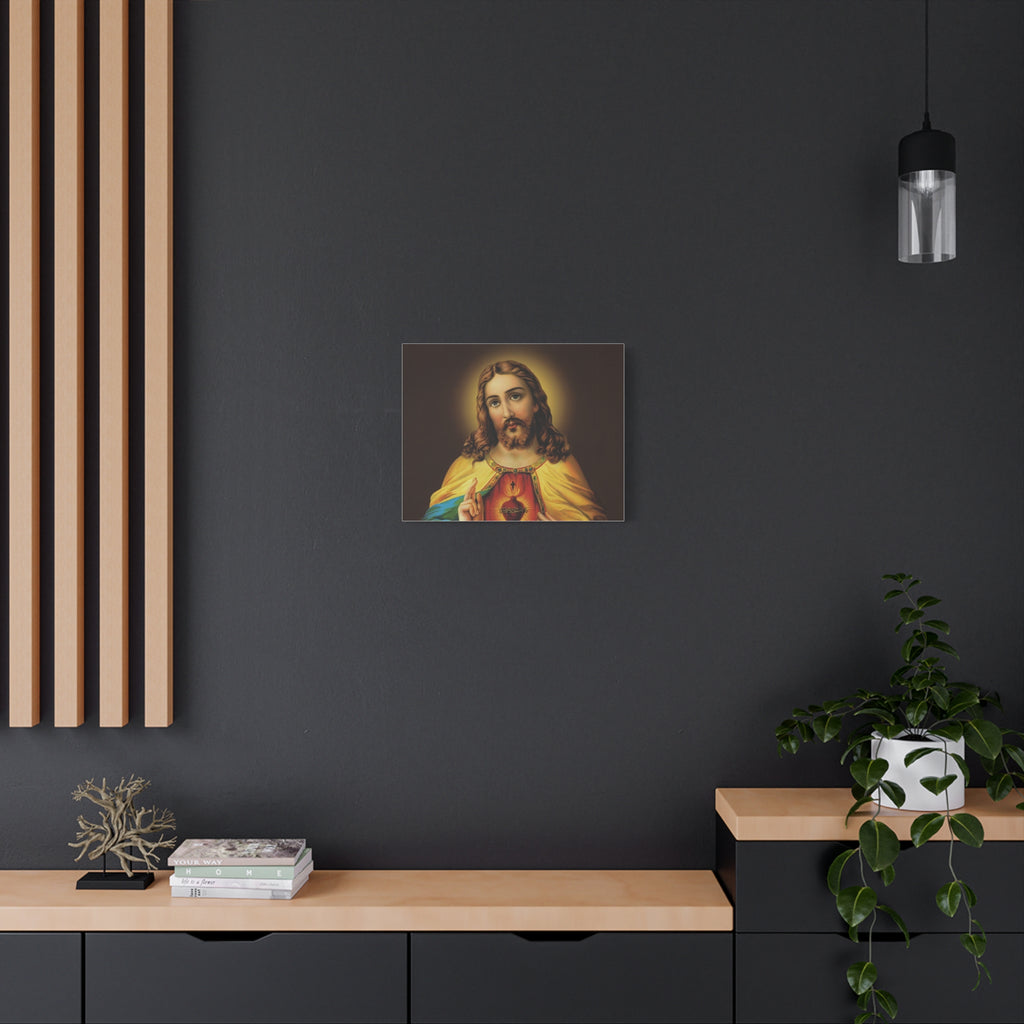 Sacred Heart Religious Canvas Print