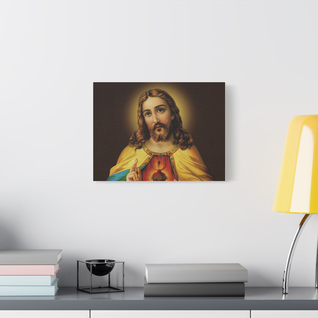 Sacred Heart Religious Canvas Print