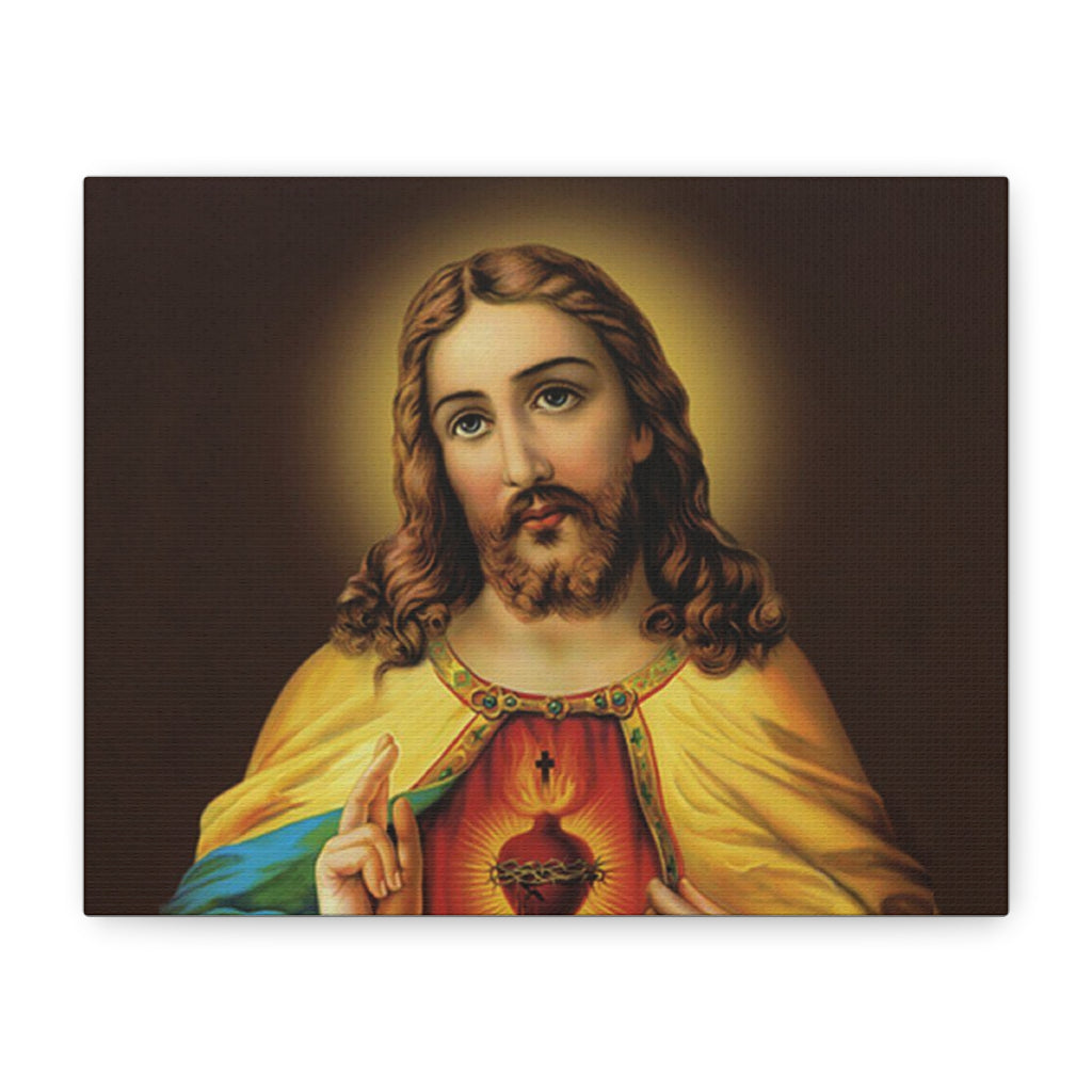 Sacred Heart Religious Canvas Print
