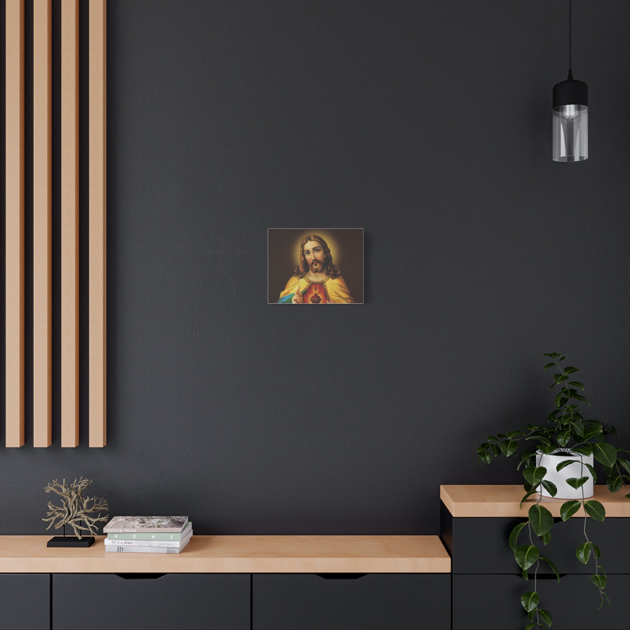 Sacred Heart Religious Canvas Print