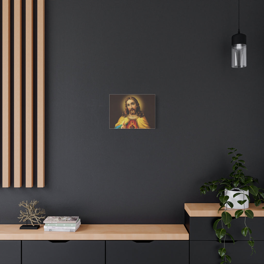 Sacred Heart Religious Canvas Print