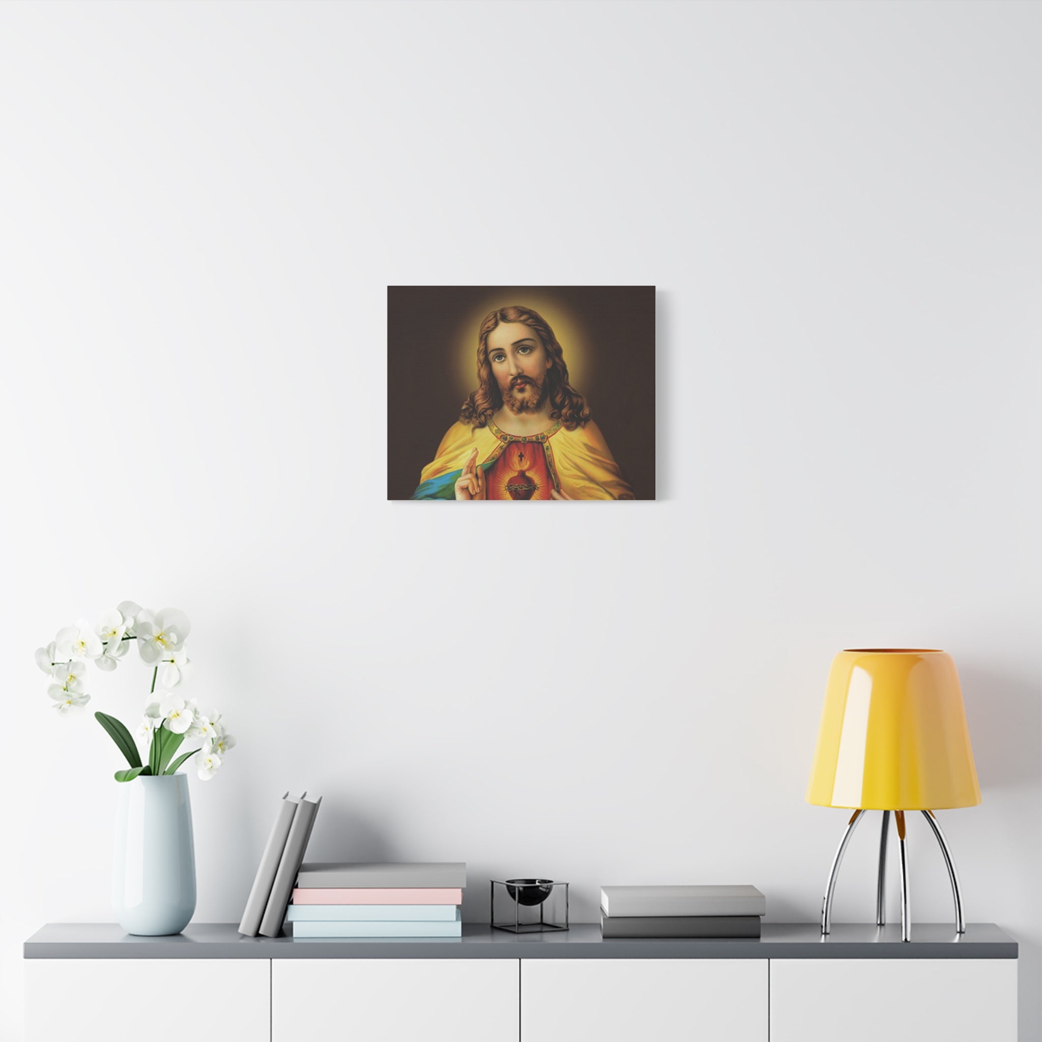 Sacred Heart Religious Canvas Print