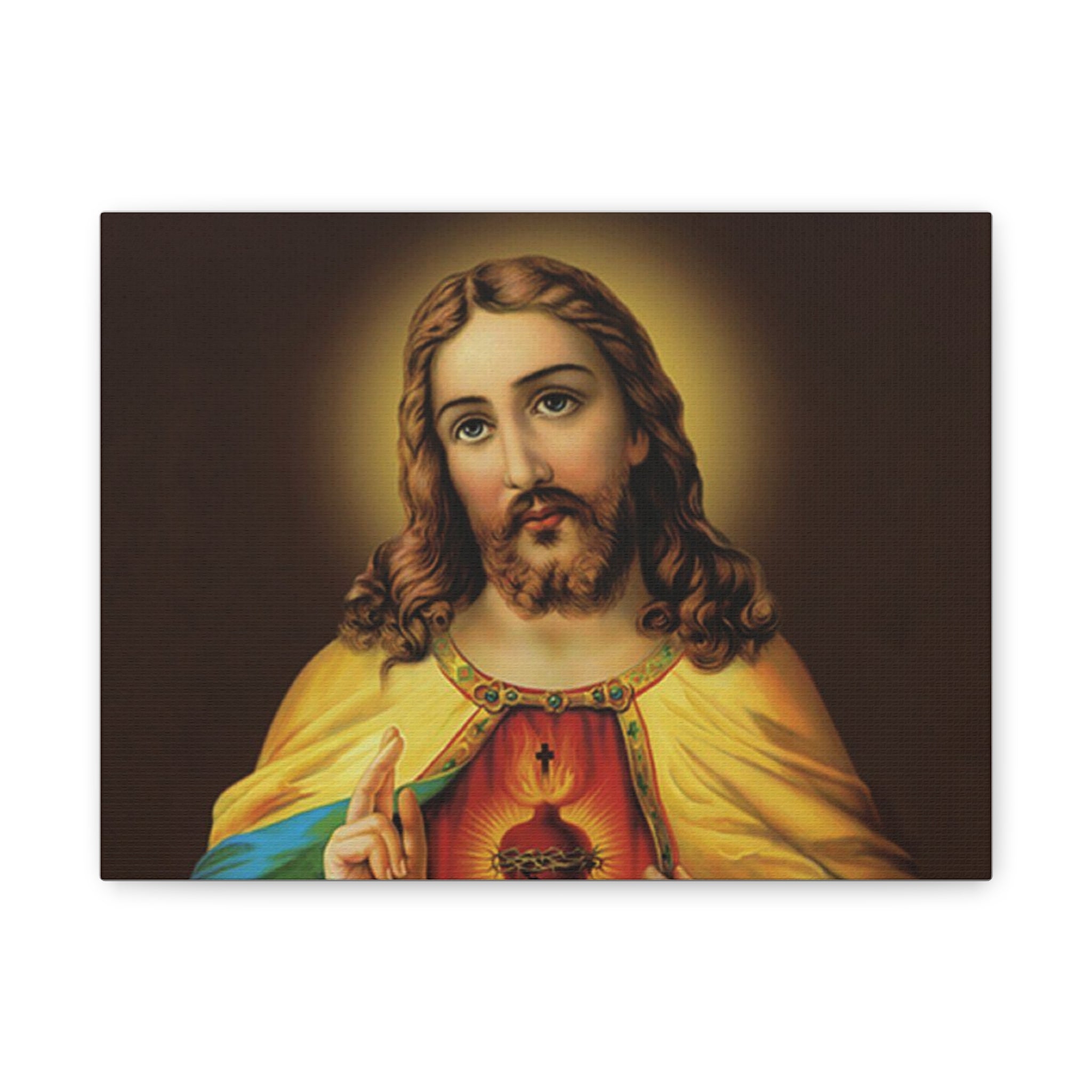 Sacred Heart Religious Canvas Print