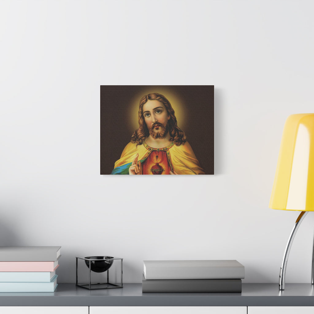Sacred Heart Religious Canvas Print