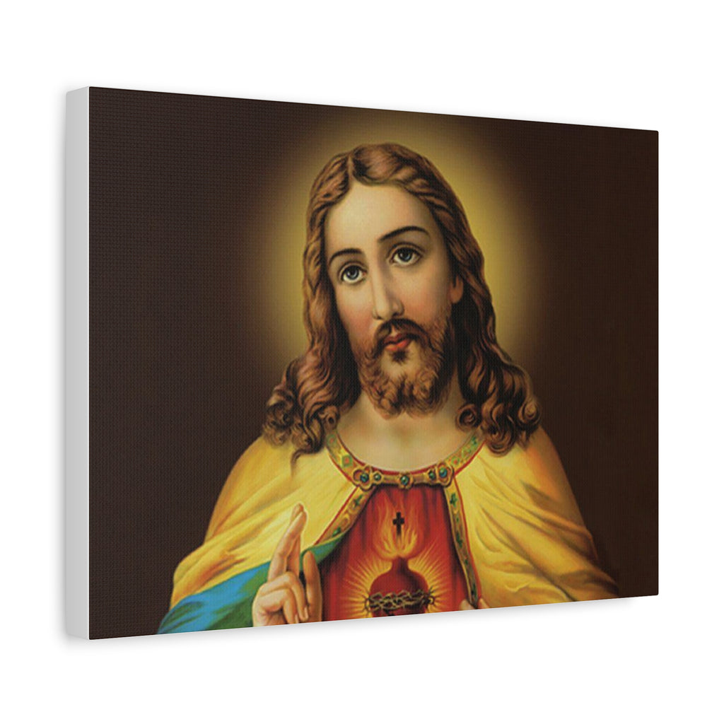 Sacred Heart Religious Canvas Print