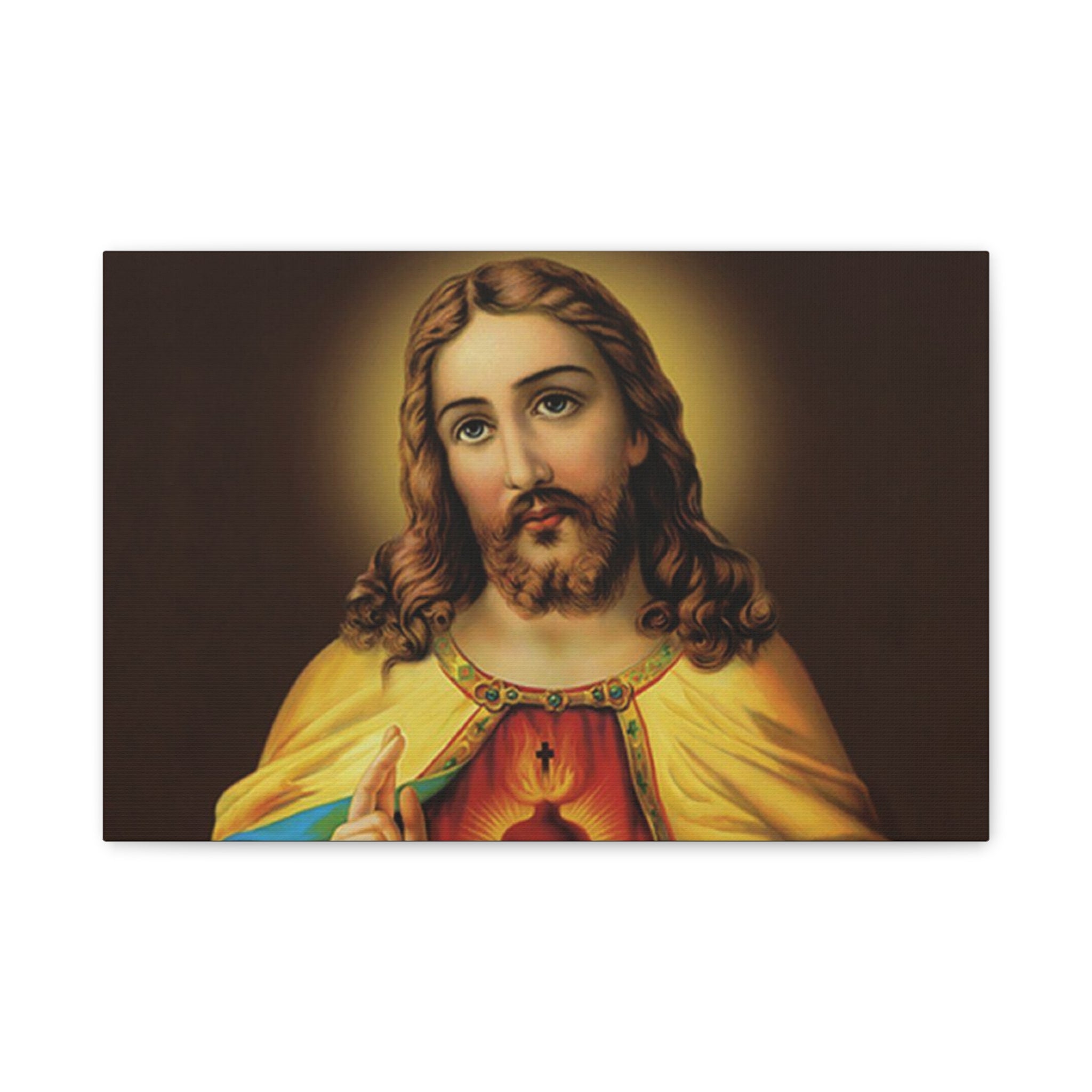 Sacred Heart Religious Canvas Print