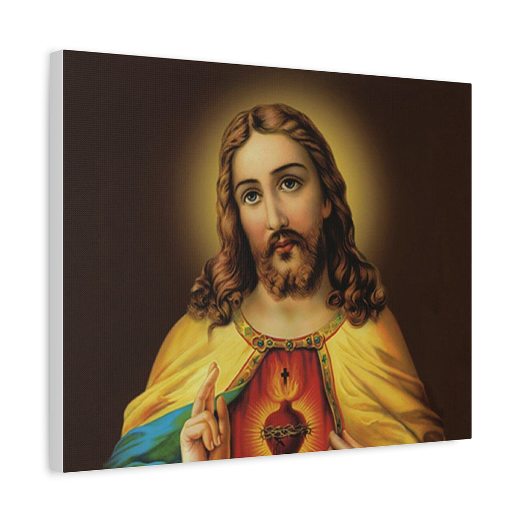 Sacred Heart Religious Canvas Print