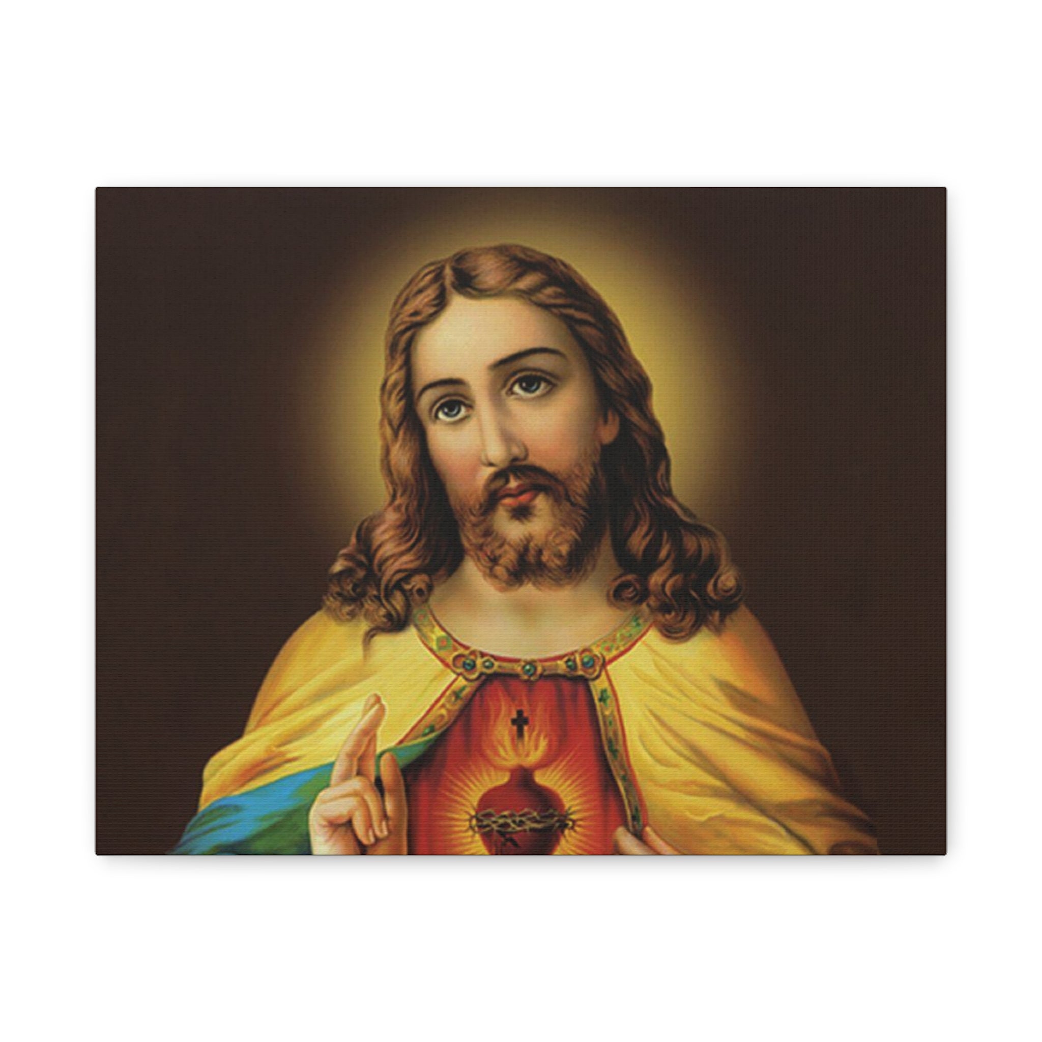 Sacred Heart Religious Canvas Print