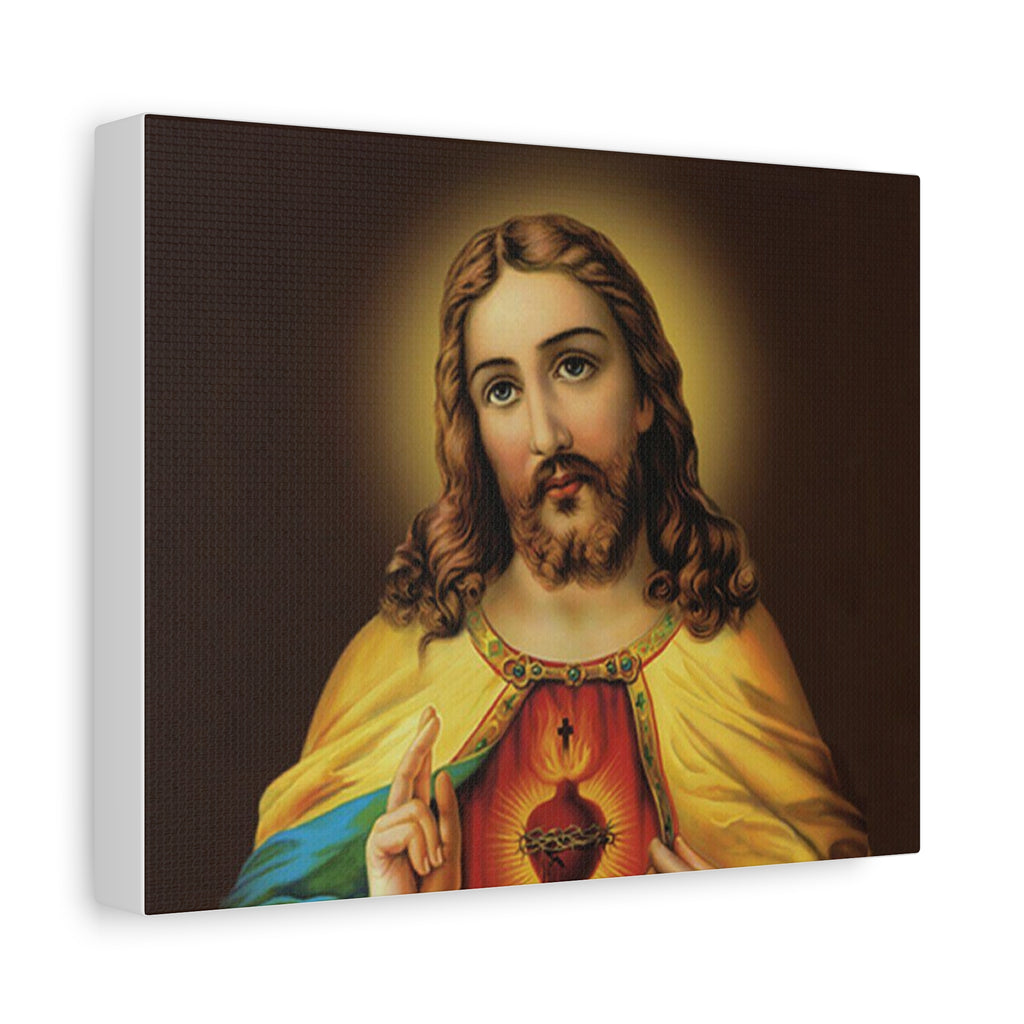 Sacred Heart Religious Canvas Print