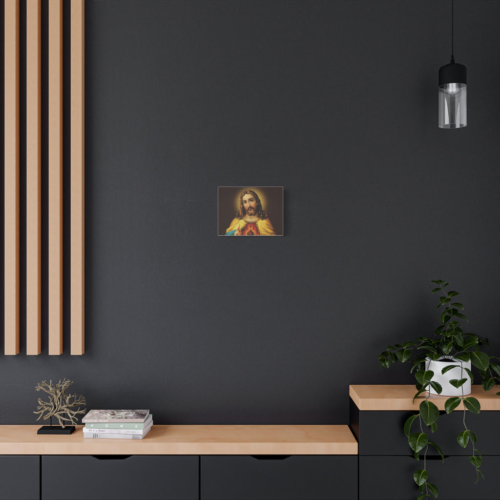 Sacred Heart Religious Canvas Print