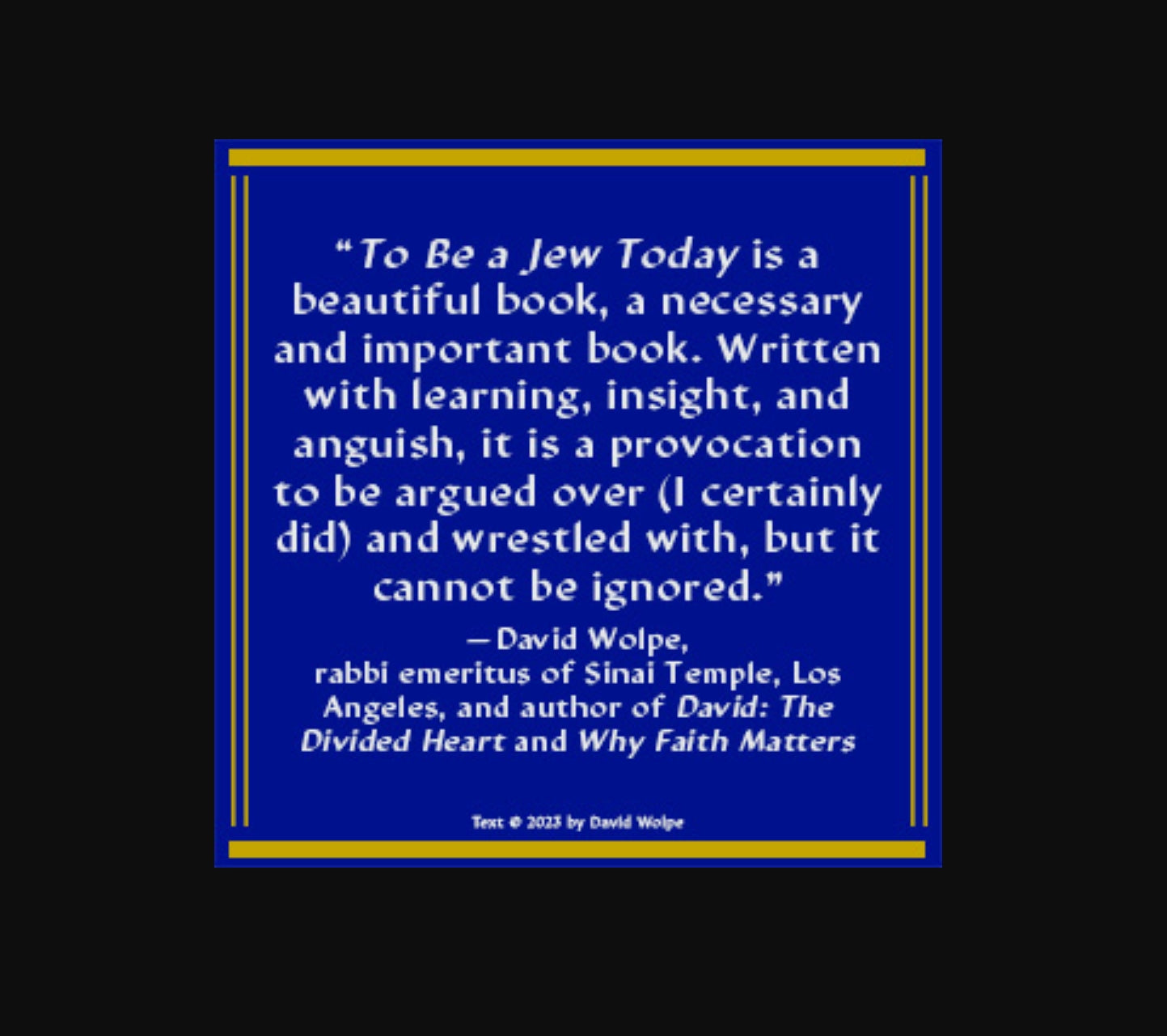 To Be a Jew Today: A Guide to God, Israel & Jewish Identity – Noah Feldman NYT Bestseller