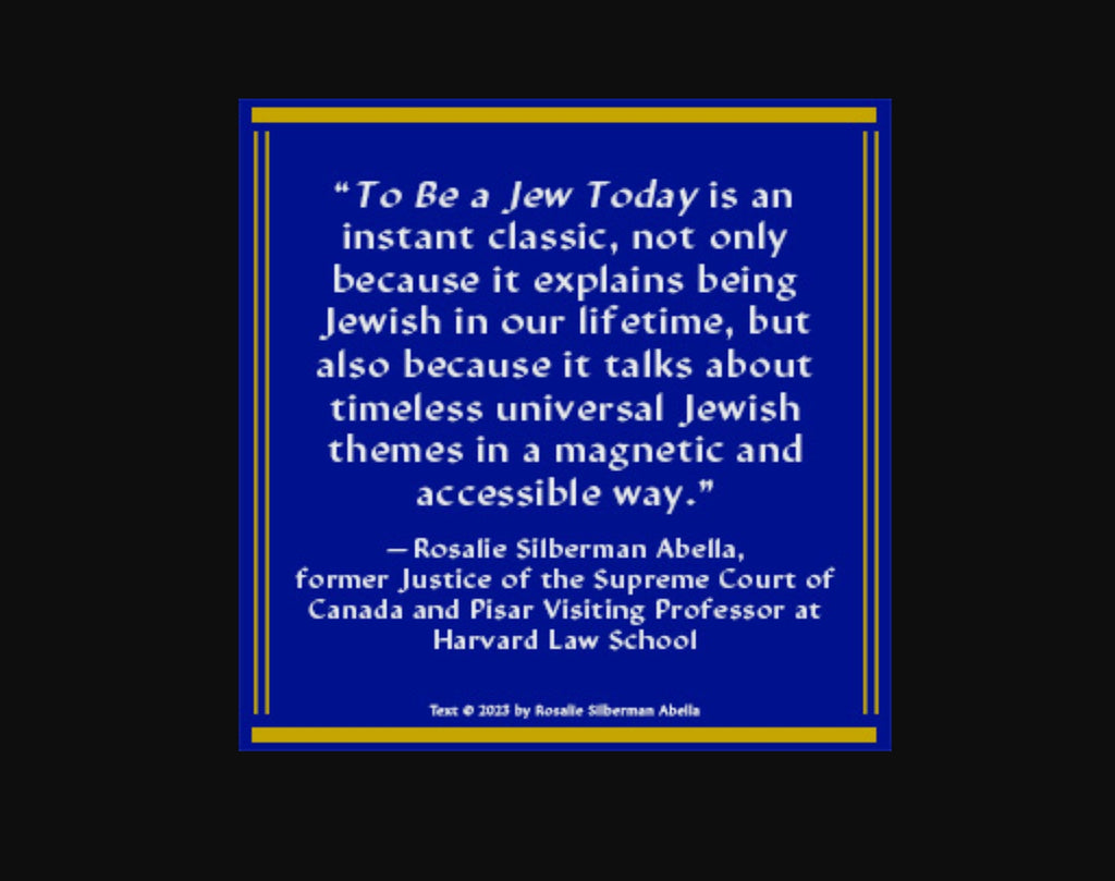 To Be a Jew Today: A Guide to God, Israel & Jewish Identity – Noah Feldman NYT Bestseller