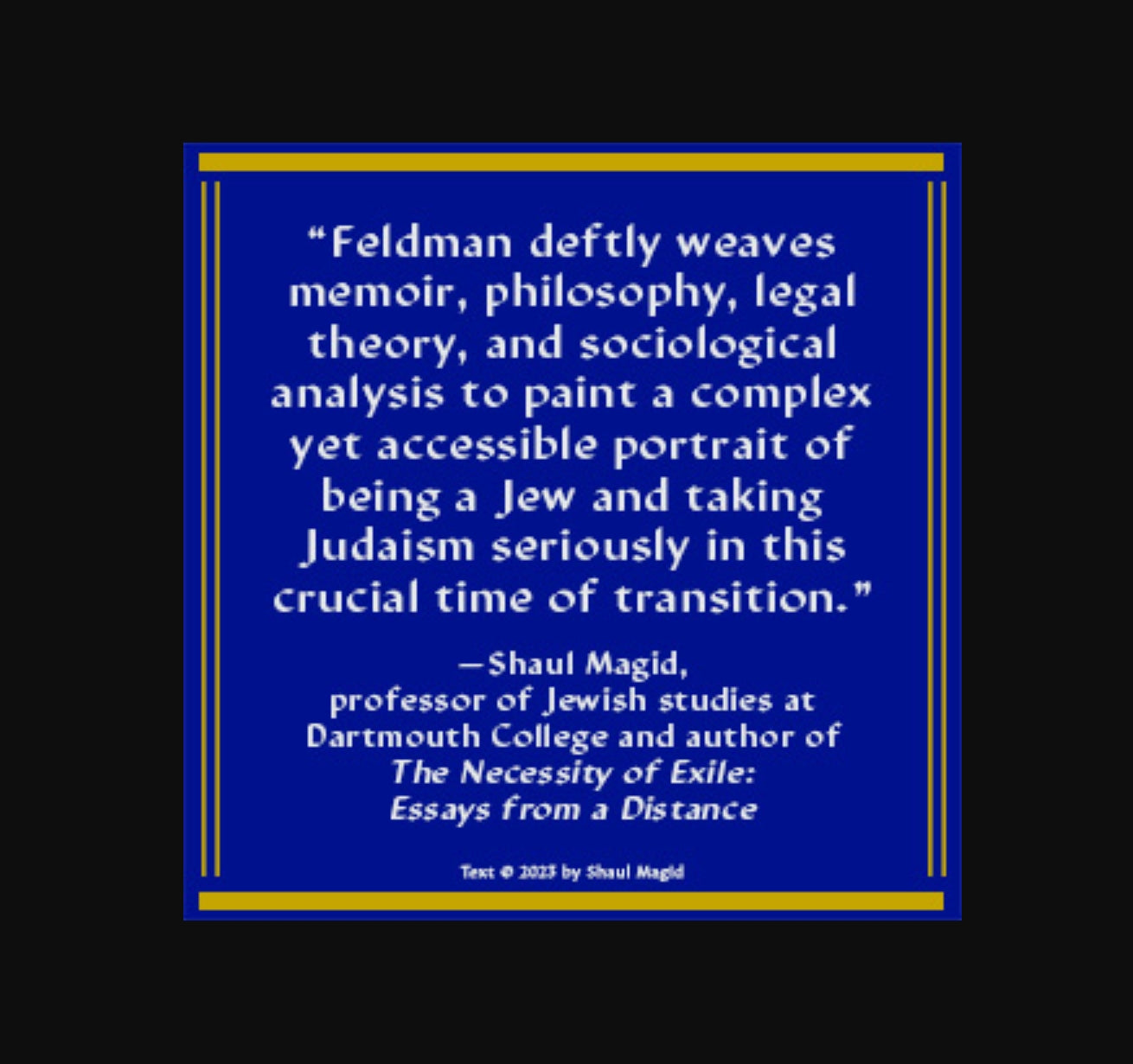To Be a Jew Today: A Guide to God, Israel & Jewish Identity – Noah Feldman NYT Bestseller